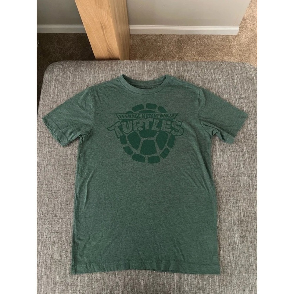 Old Navy Boys TMNT Teenage Mutant Ninja Turtles Green Graphic T-Shirt XL 14/16